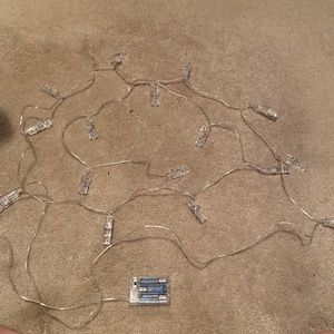 Lighted plastic clothes pins